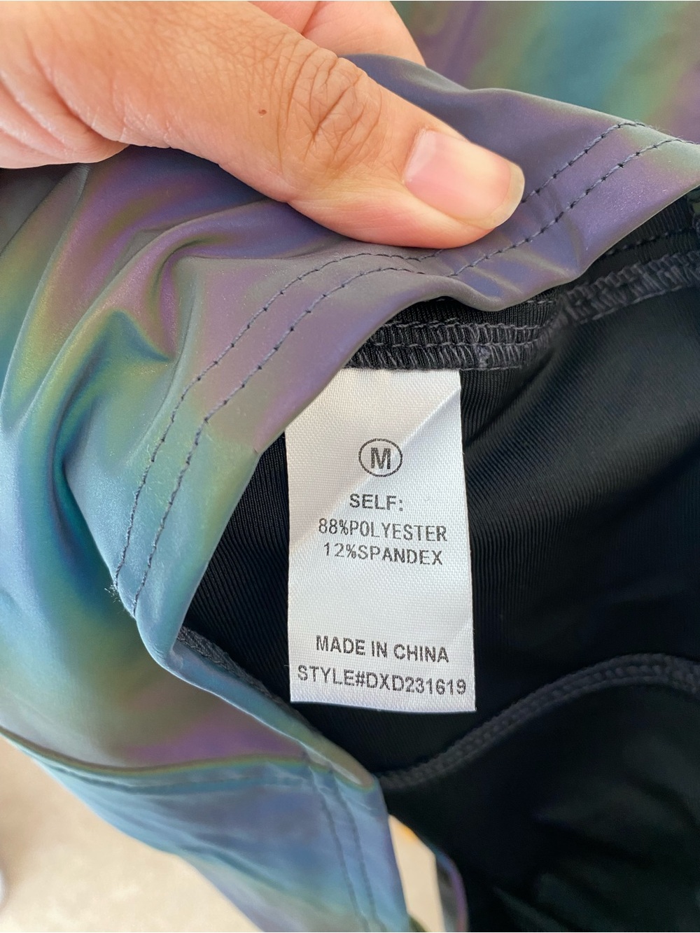 Fashion Nova Zip It and Clip It Reflective Mini Dress Multi Color Size M Sexy - Picture 8 of 9